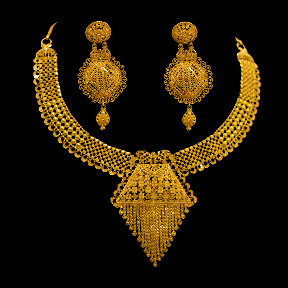 22K Gold Necklace Set